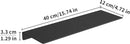 JOOM Metal Wall Shelf, Black Floating Shelf, Small Bathroom Shelf, 16" Display Shelves for Wall Storage (Black, 16 in) by CozyNest Decor