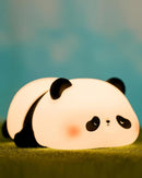 ATSUI Cute Panda Night Light, LED Squishy Novelty Animal Night Lamp, Food Grade Silicone 3 Level Dimmable Nursery Nightlight for Desk Decor, Funny Gifts Stuff for Boys Girls Baby, White Elephant Gifts by TinyTreasures Baby Boutique