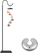 Hummingbird Feeder Stand, Adjustable 20-63 Inch Shepherds Hook for Outdoor Indoor, Bird Feeder Pole with Base & Water Weight Bag for Wind Chimes, Hanging Plants(Hummingbird Feeders Not Include) by GreenHaven Gardens