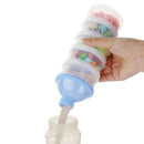 Accmor Formula Dispenser On The Go, 5 Compartments Stackable Formula Container for Travel, Baby Milk Powder Kids Snack Container, BPA Free by TinyTreasures Baby Boutique
