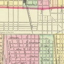 Vintage Map of Louisville, Kentucky 1856