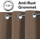 H.VERSAILTEX Blackout Window Curtain Panels Thermal Insulated Room Darkening Solid Grommet Curtains/Drapes for Bedroom Privacy Protection (Set of 2 Panels,52 by 63 Inch Long, Macchiato) by CozyNest Decor