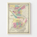 Vintage Map of Cincinnati, Ohio 1856