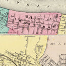 Vintage Map of Cincinnati, Ohio 1856