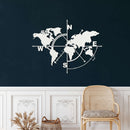 World Map Compass
