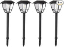 Maggift 4 Pack Vintage Solar Pathway Lights LED Bulbs Solar Powered Garden Walkway Lights for Outdoor Lawn, Patio, Yard, Walkway, Driveway , 15 Lumen by GreenHaven Gardens