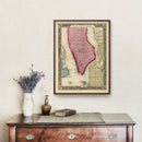 Vintage Map of New York City, New York 1860
