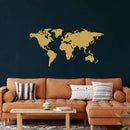World Map Metal Wall Art