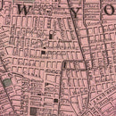 Vintage Map of New York City, New York 1860