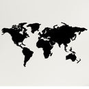 World Map Metal Wall Art