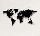World Map Metal Wall Art