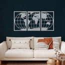 World Map Metal Wall Art