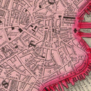 Vintage Map of Boston, Massachusetts 1860