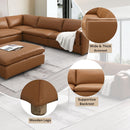 Brighton - Top Grain Modular Sectional - Brown by Unique Piece Furniture