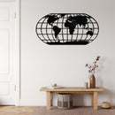 World Map Metal Wall Art