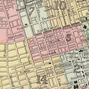Vintage Map of Cincinnati, Ohio 1860