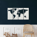 World Map Metal Wall Art