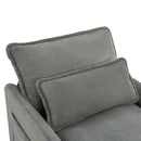 Modern Single Seat Accent Chair With Side Storage Pockets by HouseOfZazla