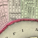 Vintage Map of New Orleans, Louisiana 1890