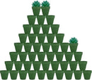 vensovo 48 Pcs 2" Tiny Terracotta & Terra Cotta Pots with Drainage - Green Small Mini Clay Ceramic Pottery Planter Ideal for Indoor/Outdoor Plants, Crafts, Wedding Favors by GreenHaven Gardens