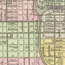Vintage Map of Chicago, Illinois 1890