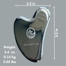 Mount Lai Stainless Steel Gua Sha Facial Tool – The Element of Refinement – Professional Grade Steel Face Sculpting Tool for Lymphatic Drainage, Puffiness Reduction & Refined Results by CozyNest Decor