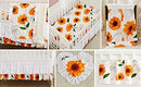 Brandream Nursery Bedding Farmhouse Floral Baby Bedding Yellow White Crib Blanket Set Sunflower Girls Boho Fitted Sheet,6 Piece by TinyTreasures Baby Boutique