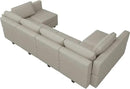 Belffin Modular U Shaped Couch with Storage Seat Reversible Sectional Sofa with Chaise Velvet Grey… by CozyNest Decor