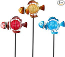 Garden Solar Lights,21.3''H 3Pack Clownfish Outdoor Figurine Lights,Waterproof Garden Decor with Led Lights, Decorative Garden Stake for,Yard,Patio,Lawn by GreenHaven Gardens