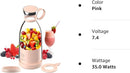 OTPEIR Portable Blender for Shakes and Smoothies with 11.83 Oz Travel Cup and Lid,Durable Stainless Steel Blades for Juice Blending Performance, Pink by TinyTreasures Baby Boutique