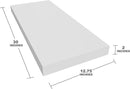 Floating Shelf, Set of 2 Wall Shelf, 30 in W x 12.75 in D x 2 in H Wooden Floating Wall Shelf with Invisible Brackets for Living Room/Bedroom/Bathroom/Kitchen Storage and Decor, White by CozyNest Decor