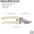 BUGUI Garden Shears Set of 2, Includes 1 Bypass Pruning Shears and 1 Straight Blade Garden Scissors, Sharp, Lightweight by GreenHaven Gardens