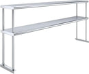 AmGood Double OverShelf Stainless Steel NSF - Many (72" Long x 12" Deep) by CozyNest Decor