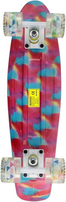 Skateboards Complete 22 Inch Mini Cruiser Retro Skateboard for Kids Boys Youths Beginners by TinyTreasures Baby Boutique