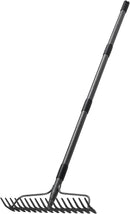 77'' Bow Rake ，17 Tines Metal Head Rakes with Stainless Steel Handle，Heavy Duty Garden Rake for Loosening Soil Gathering Leaf Leveling Lawn Farming Land Management Yarn Thatch Rake by GreenHaven Gardens