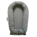 Deluxe Infant Lounger, Baby Nest Cover for Baby Girls & Boys, Newborn Essentials for Baby 0-12 Months, 100% Cotton(Gray) by TinyTreasures Baby Boutique