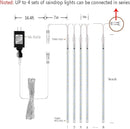 Aokudoni Christmas Lights Outdoor, Upgraded 16 inch /40cm Meteor Shower Lights 8 Tube Falling Rain Light Icicle String Lights for Xmas Tree New Year Party Wedding Decorations, UL Plug, White by GreenHaven Gardens