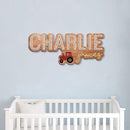 Personalized Wooden Nursery Name Sign, Baby Name sign for kids room decor, Tractor themed for boys girls, Baby shower, Door hanging gift/9 by TinyTreasures Baby Boutique