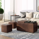 Avalon - 5 Piece Storage Ottoman, Contemporary by HouseOfZazla