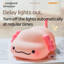 ATSUI Axolotl Night Light, LED Squishy Novelty Animal Lamp, Food Grade Silicone, 3 Level Dimmable, Breastfeeding Nursery Nightlight for Room Decor, Funny Gifts Stuff for Boys Girls Baby Children by TinyTreasures Baby Boutique