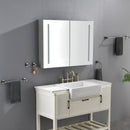 LED Large Rectangular Aluminum Alloy Surface Mount Medicine Cabinet