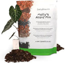 Molly's Aroid Mix - Premium Soilless Chunky Potting Mix for Tropical and Indoor Plants - Contains Orchiata Bark, Coco Chips, Worm Castings, Horticultural Charcoal, Mycorrhizae 5 Dry Quarts by GreenHaven Gardens