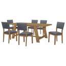 Modern Farmhouse Dining Set With Table And Chairs by HouseOfZazla