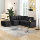 Sleeper Sofa Bed, 2 In 1 Pull Out Sofa Bed L Shape Couch With Storage Ottoman For Living Room, Bedroom Couch And Small Apartment by HouseOfZazla