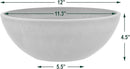 PSW Pot M30TP Collection Shallow Garden Bowl Low Planter for Succulents, Bonsai, Fairy Gardens, Herbs, 12-inch, Taupe by GreenHaven Gardens