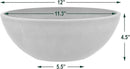 PSW Pot M30C Collection Shallow Garden Bowl Low Planter for Succulents, Bonsai, Fairy Gardens, Herbs, 12-inch, Chocolate by GreenHaven Gardens