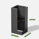 Stoog 30" Tall Planters for Outdoor Plants, All-Weather Metal Planter Boxes Set of 2, with Removable Insert Shelf, Modern Design, Indoor/Outdoor Use, Black by CozyNest Decor