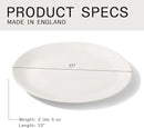 Made In Cookware - Serving Platter - White - Porcelain England by CozyNest Decor