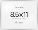 Homeforia 8.5x11 Diploma Frame Silver, High End Metal 8.5 x 11 Certificate Frames, 11x8.5 Document Frame for Wall or Tabletop, 8.5by11 Letter Size Graduation Frames, Tempered Glass, Wall Kit, Set of 1 by CozyNest Decor