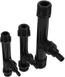 Fertilizer Injector Tube, Irrigation Venturi Fertilizer Injector with 1/2" 3/4” 1” Inch Agriculture Garden Fertilizer Mixer Injector Agriculture Tool Plastic Black(3/4inch) by GreenHaven Gardens